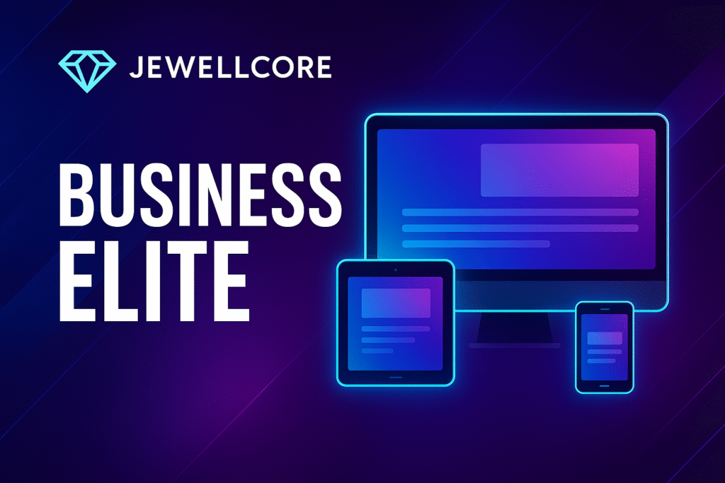 Business Elite web design package mockup